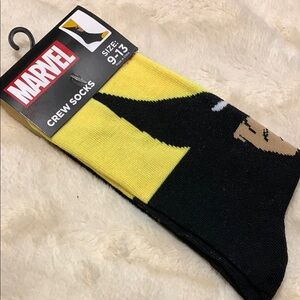 Marvel Crew Socks - Black and Yellow